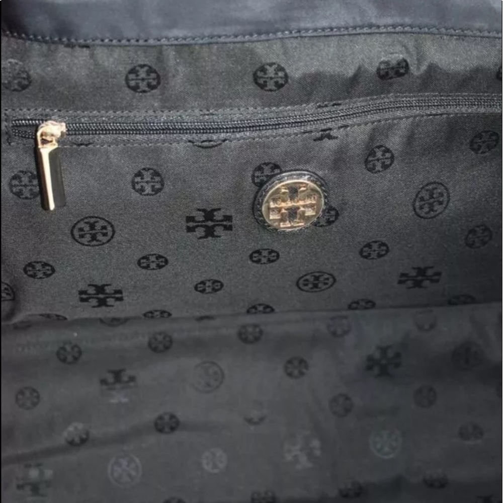 Tory Burch ella nylon tote black BAG LARGE new - Picture 10 of 10